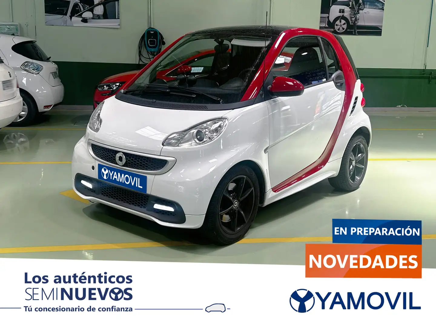 smart forTwo Coupé 52 mhd Passion Aut. Blanc - 1