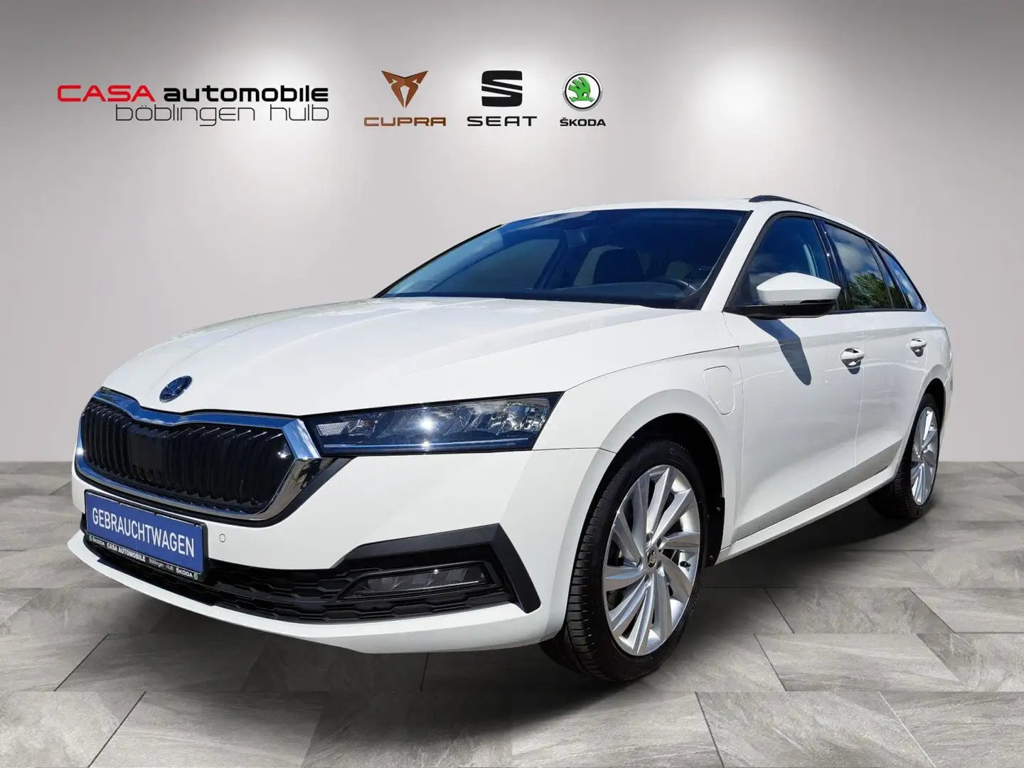 Skoda Octavia Combi Ambition 1.4 TSI iV Navi SHZ PDC Weiß - 1