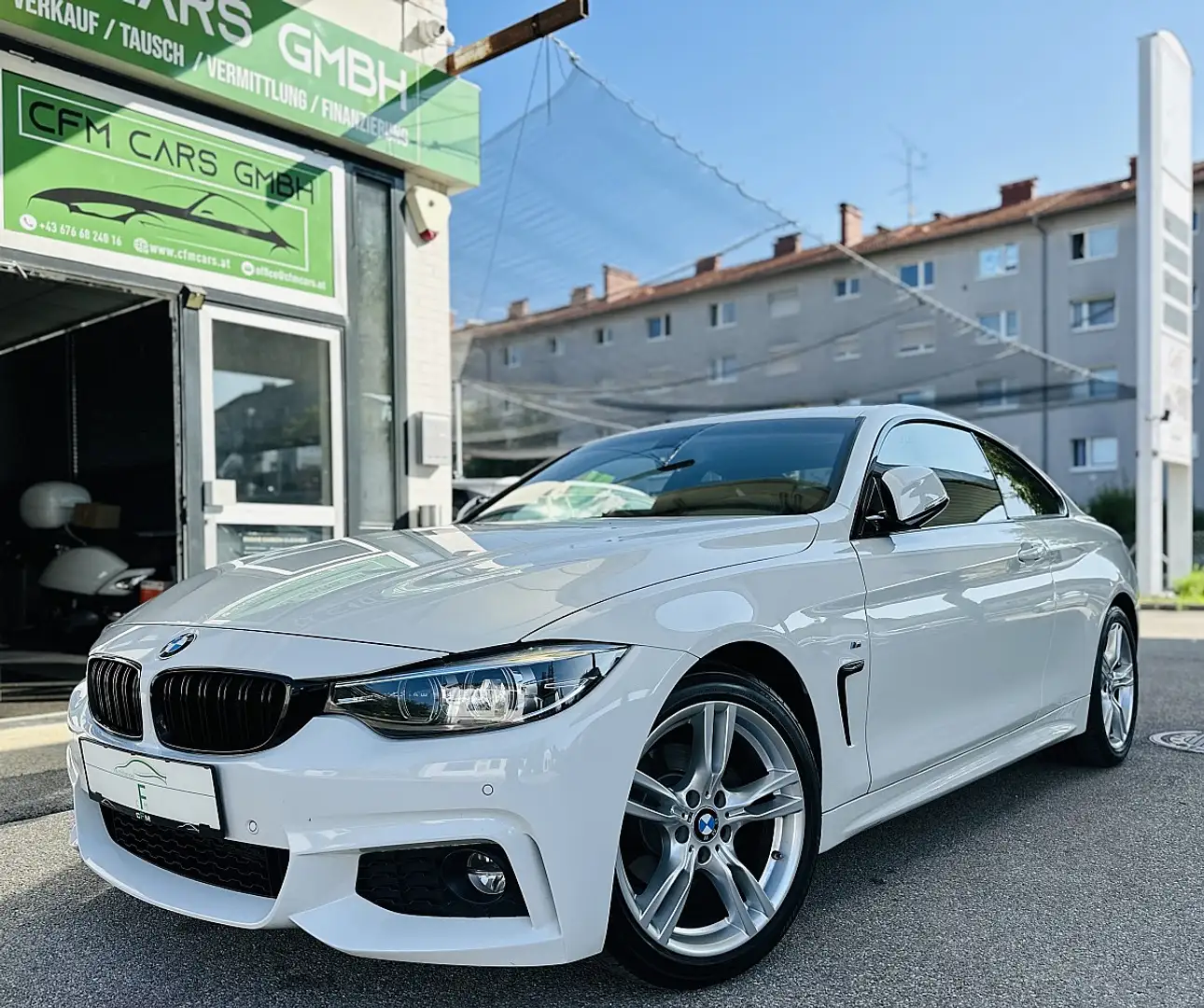 BMW 420 i Coupe Weiß - 2