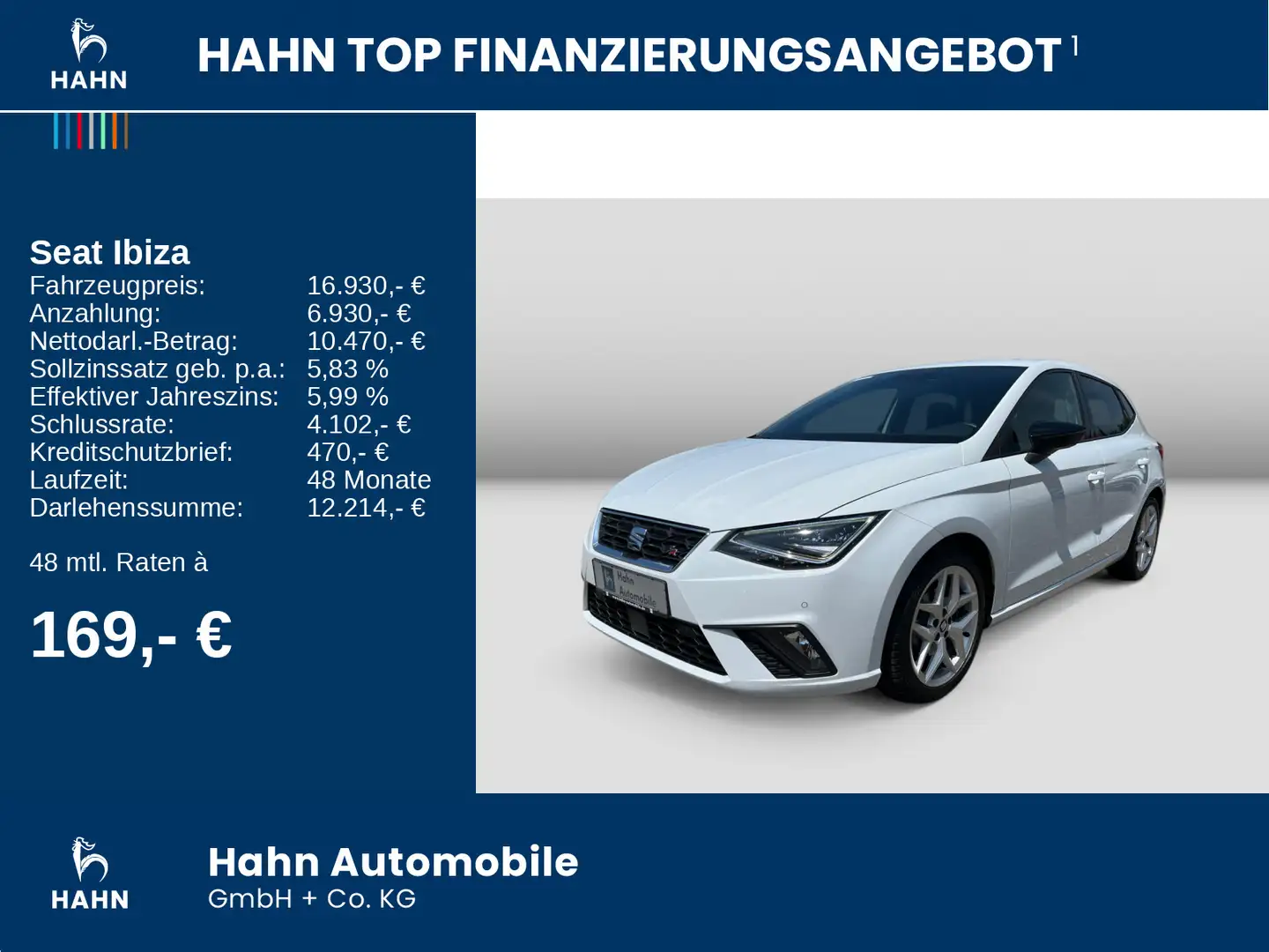 SEAT Ibiza 1.0TSI FR LED CAM Navi Sitzh Climatr Wit - 2