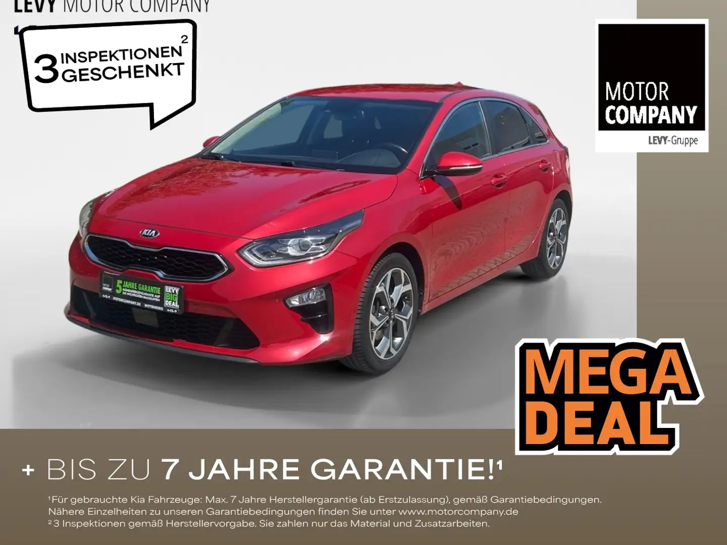 Kia Ceed / cee'd Ceed 1.6 CRDi Spirit ACC FLA ParkAss. SpurH LM Rosso - 1