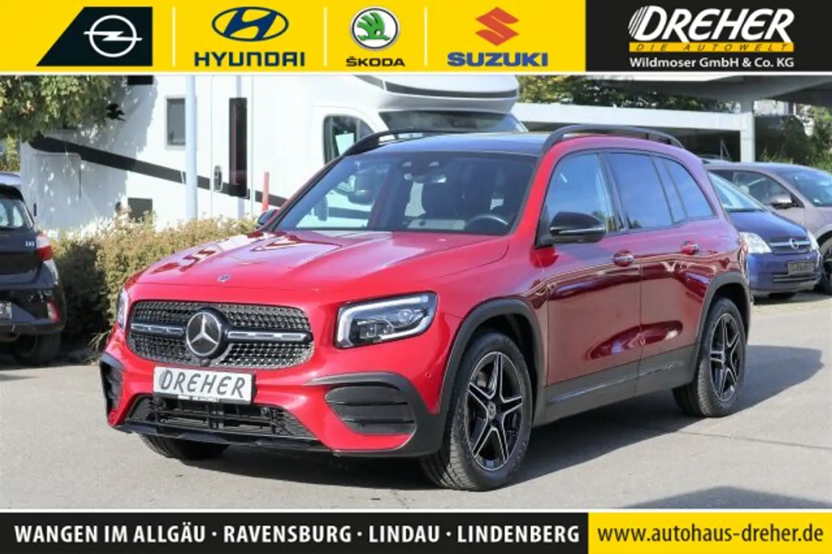 Mercedes-Benz GLB 250 GLB 250 AMG Line 4Matic Navi/Pano.-Dach/LED/AHK Rot - 1