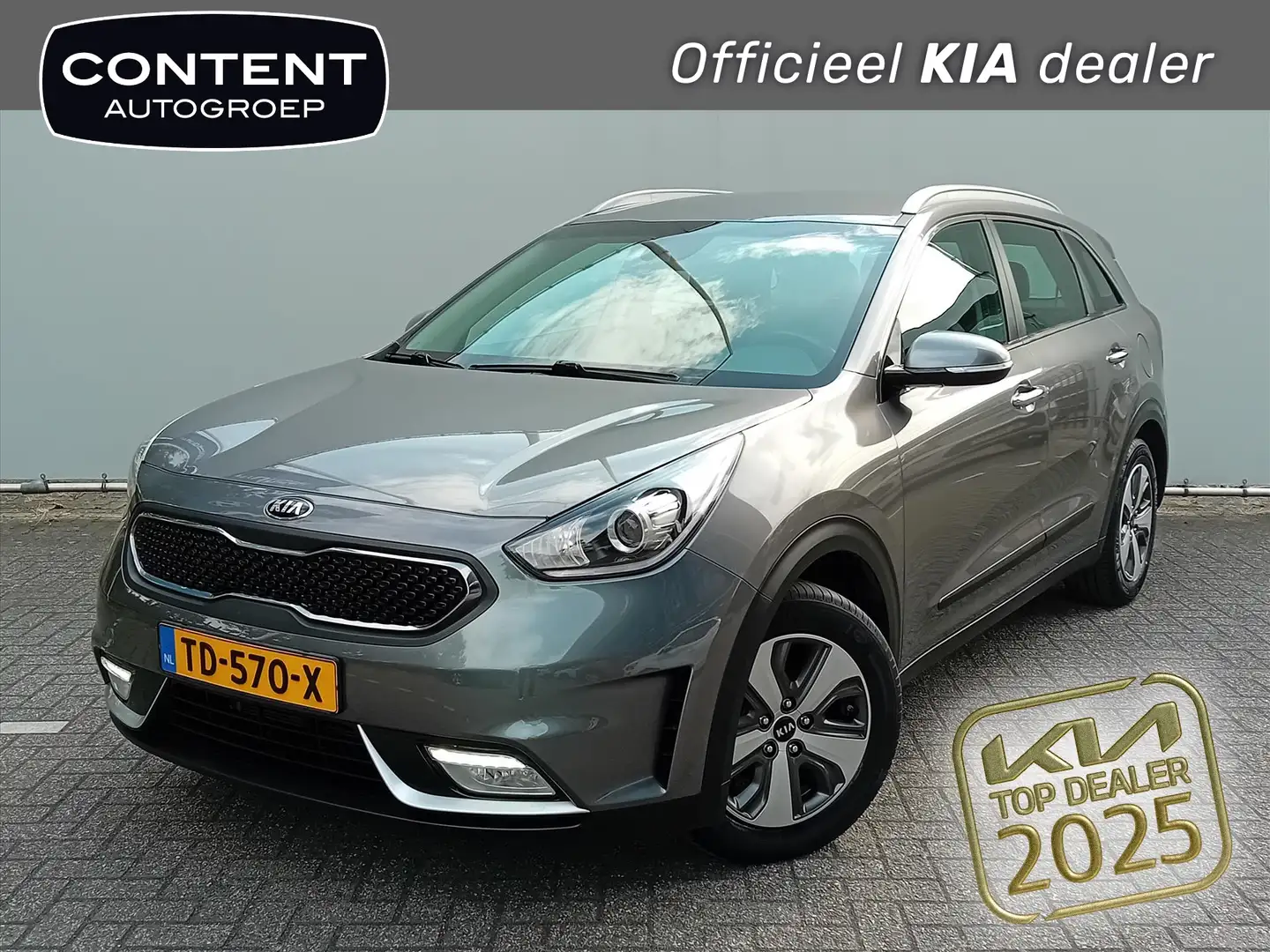 Kia Niro 1.6 GDi Hybrid 141pk DCT6 DynamicLine l Trekhaak l Gris - 1