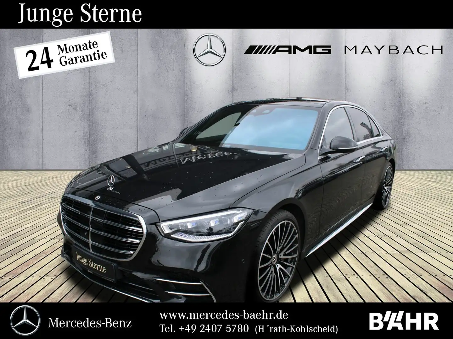 Mercedes-Benz S 400 S 400 d 4M AMG/MBUX-Navi/Digital-Light/Pano/360° Zwart - 1