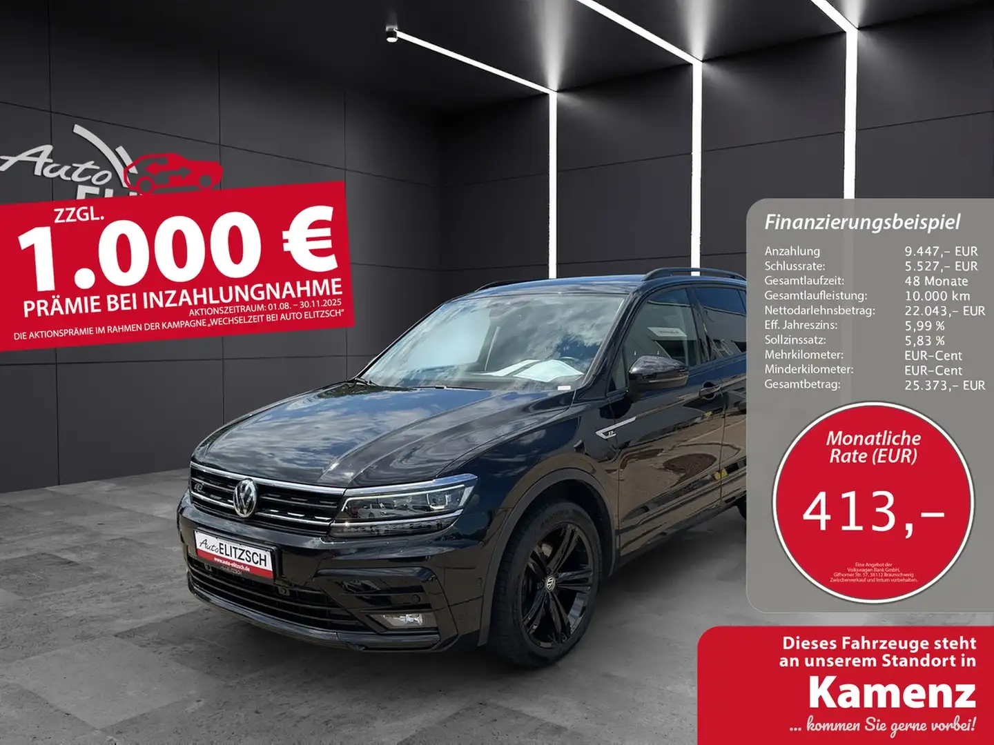 Volkswagen Tiguan Highline Schwarz - 1