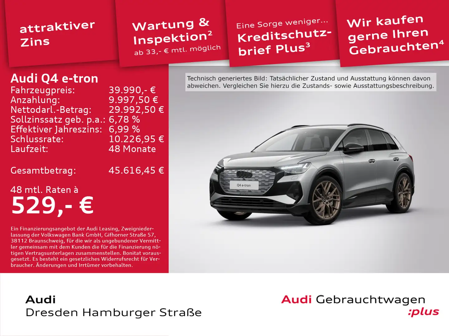 Audi Q4 e-tron 50 quattro SONOS Wärmepume Head-up Grau - 1