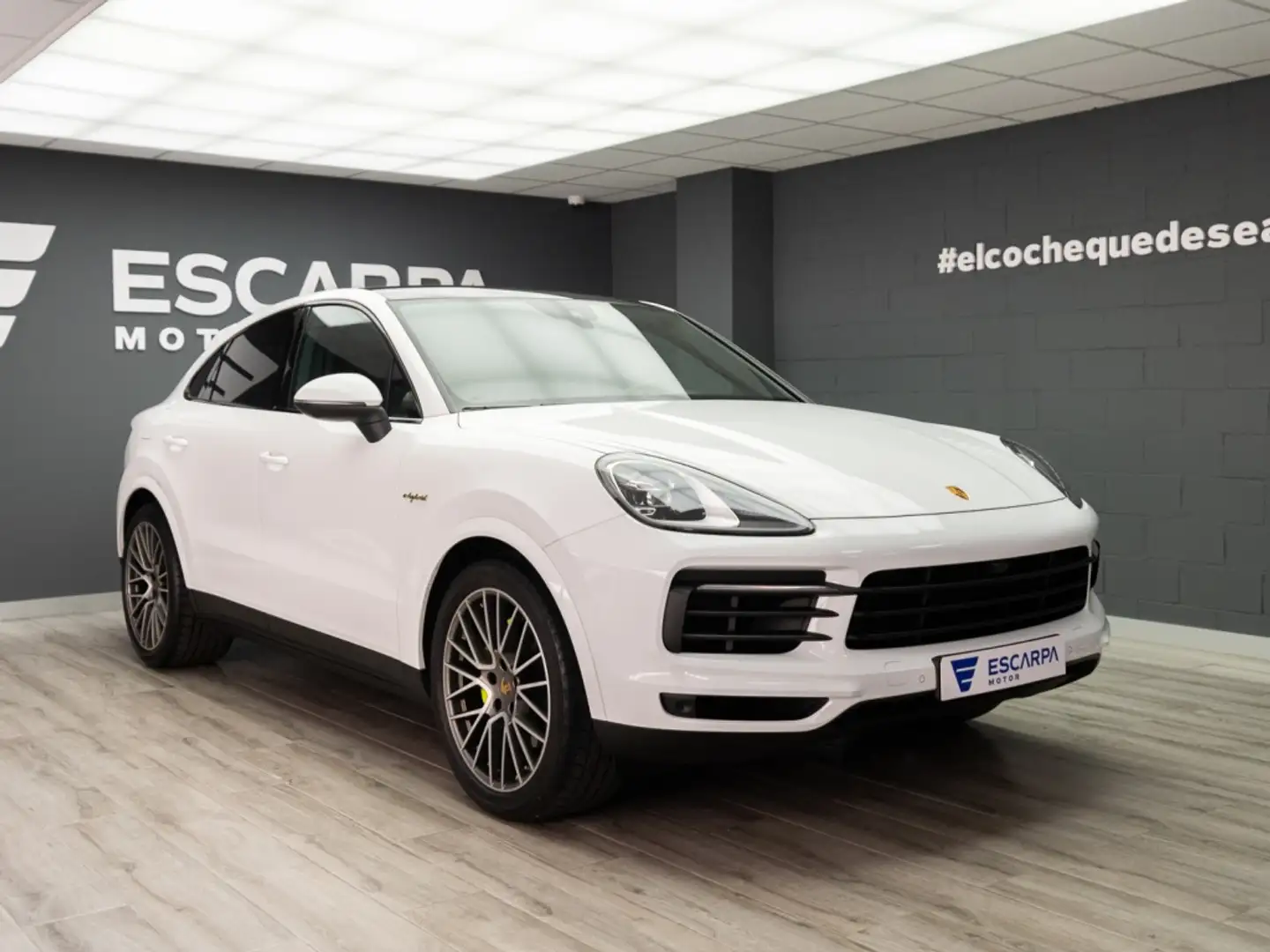 Porsche Cayenne E-Hybrid Platinum Edition Coupé Aut. Blanc - 1