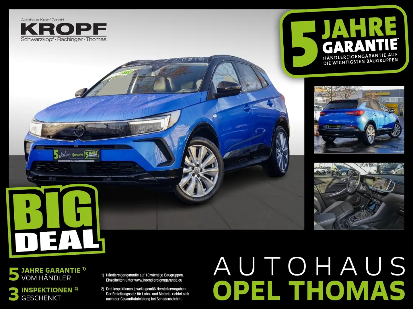 Opel Grandland X 1.2 Turbo **FLA SpurW LM LED** Blau - 1