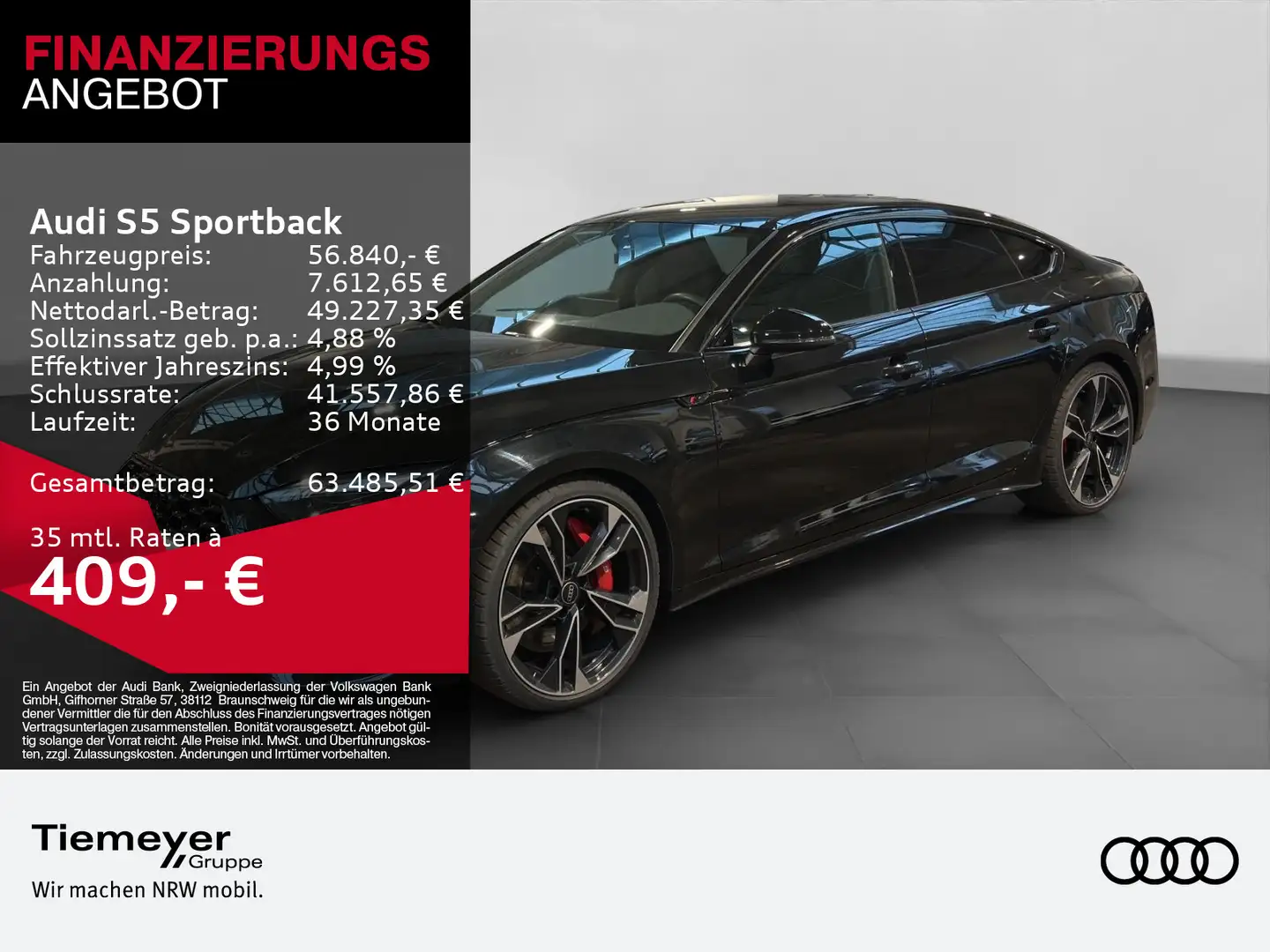 Audi S5 TDI Q COMPETITION EDITION LM20 SPOR Schwarz - 1