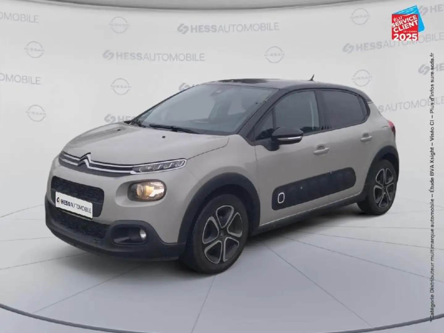 Citroen C3 BlueHDi 100ch Feel Business S\u0026S E6.d-TEMP BVM5 Zwart - 1