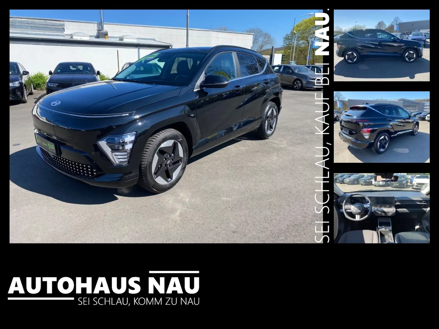 Hyundai KONA Elektro SX2 Trend Navi, Wärmepumpe, SHZ Noir - 1