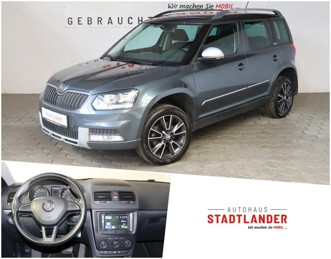 Skoda Yeti Ambition Outdoor 4x4 2.0 TDI NAVI*ALU*KLIMA Gris - 1