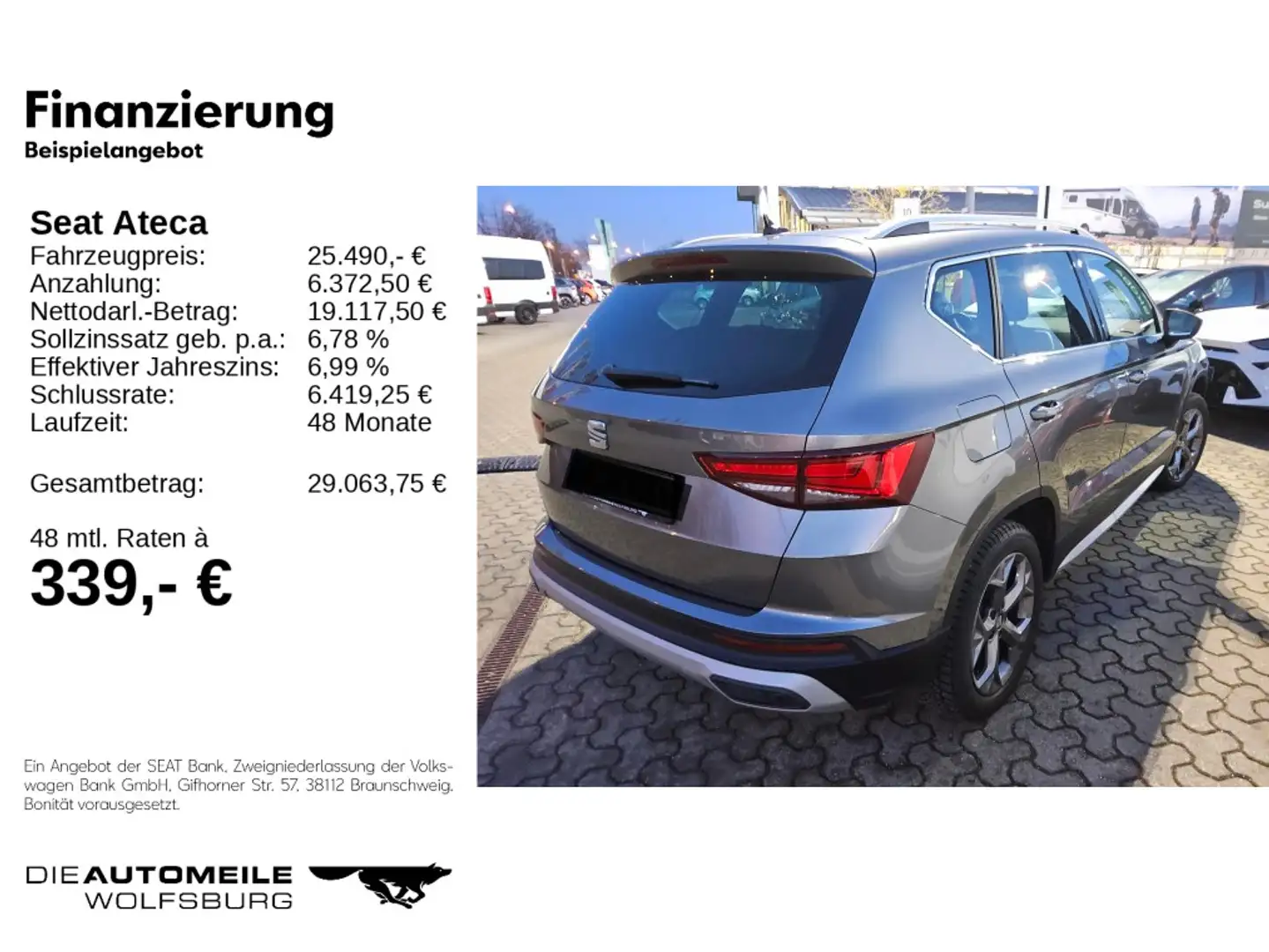 SEAT Ateca 1.5 TSI DSG Xperience Rückfahrkam/AHK Grau - 2