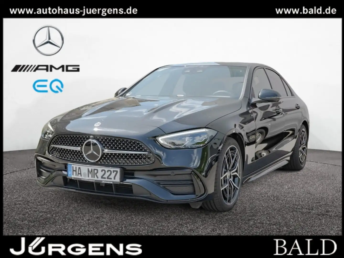 Mercedes-Benz C 200 AMG-Sport/Pano/Burm/360/Memo/Winter Noir - 1