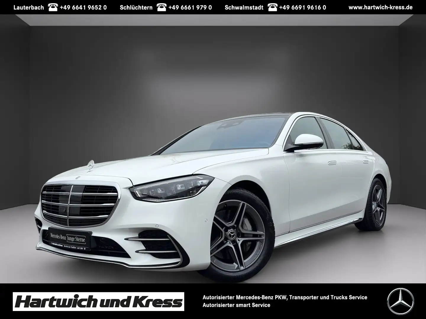 Mercedes-Benz S 580 S 580 AMG Line 4M+E-ActiveBodyControl+Pano+DIGITAL LIGHT+Chaffeurpaket+HA-Lenkung Weiß - 1