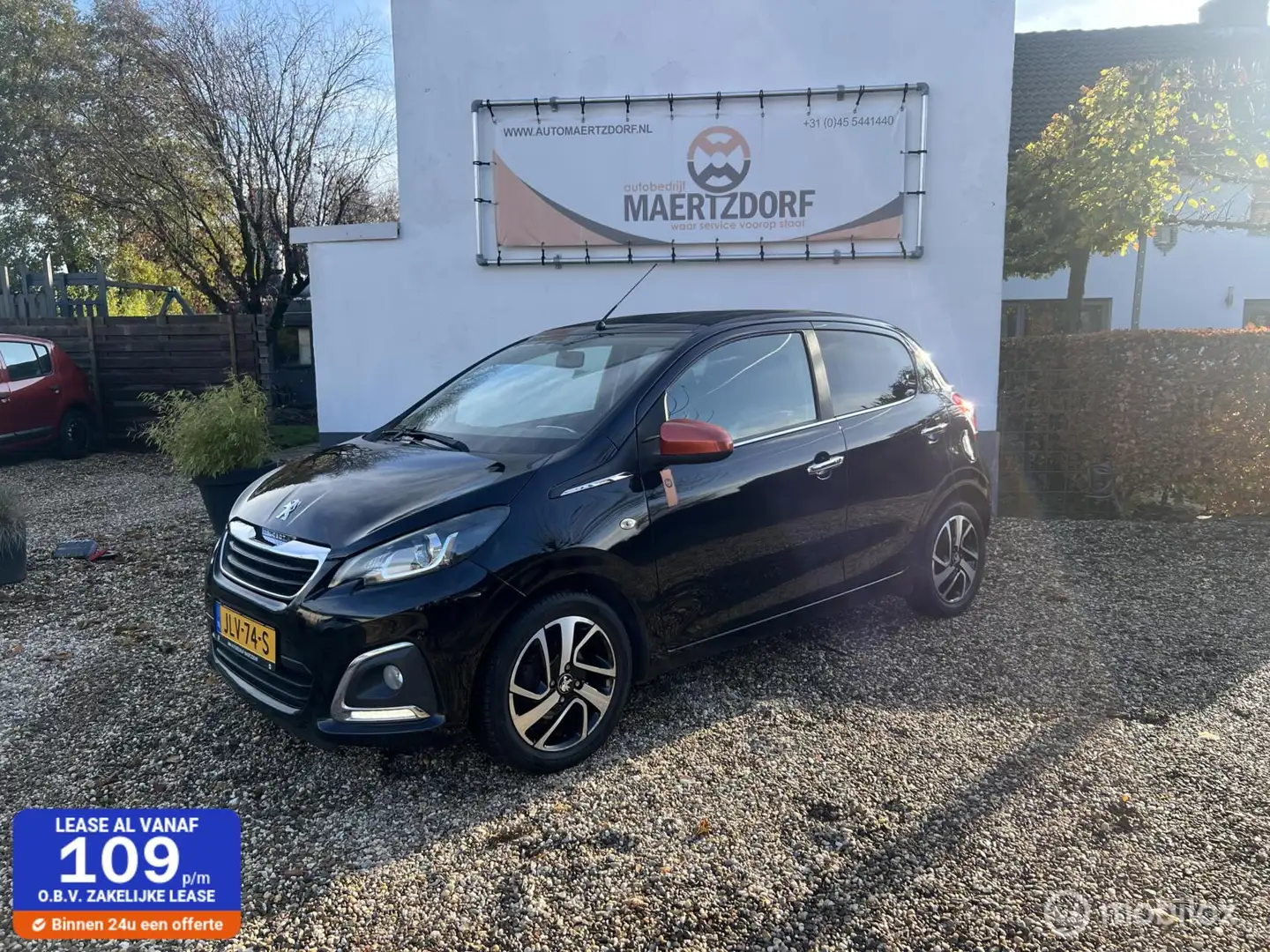 Peugeot 108 1.2 Puretech TOP! Roland Garros Zwart - 1