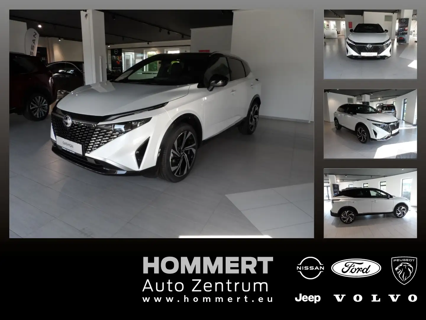 Nissan Qashqai 1.3 DIG-T MHEV Tekna+ 360 ACC HUD KAM Weiß - 1