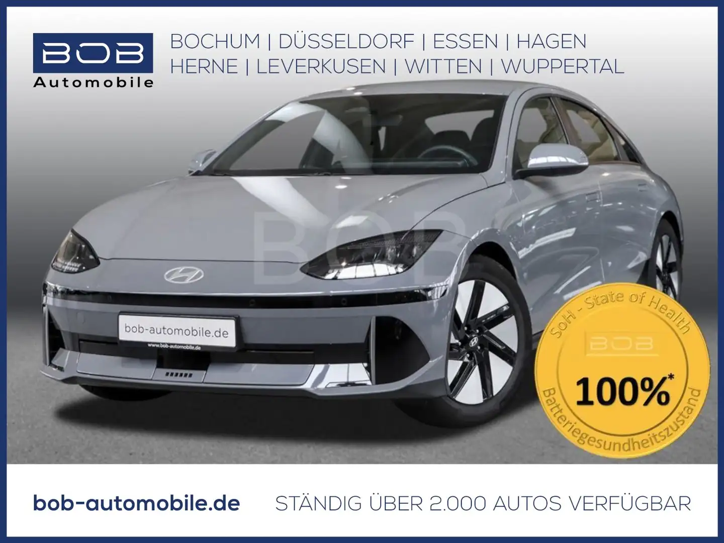 Hyundai IONIQ 6 53 kWh WÄRMEPUMPE NAVI LED KAMERA SHZ BT Синій - 1
