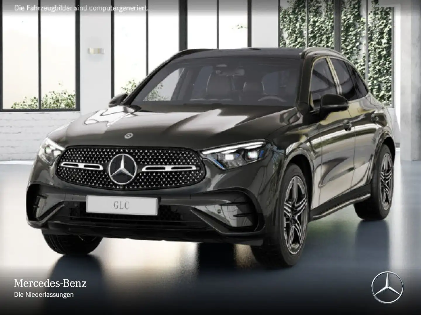 Mercedes-Benz GLC 220 d 4M AMG+NIGHT+PANO+360+AHK+TOTW+KEYLESS Grau - 2
