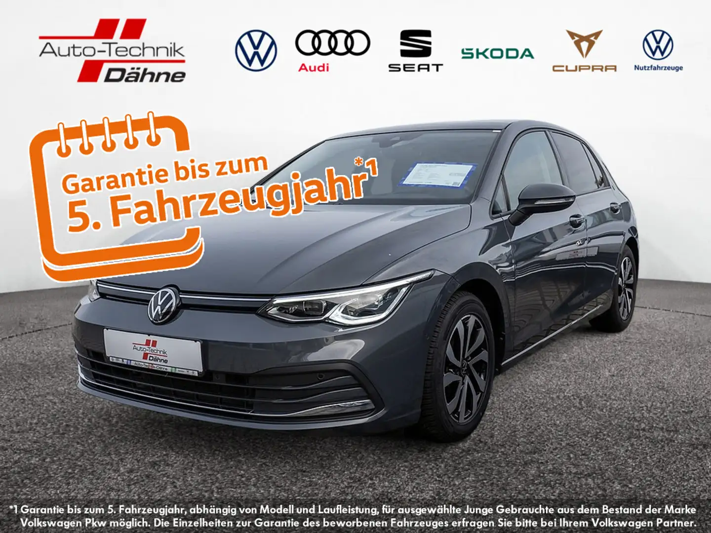 Volkswagen Golf VIII 2.0 TDI Active HUD PANO MATRIX-LED Grau - 1