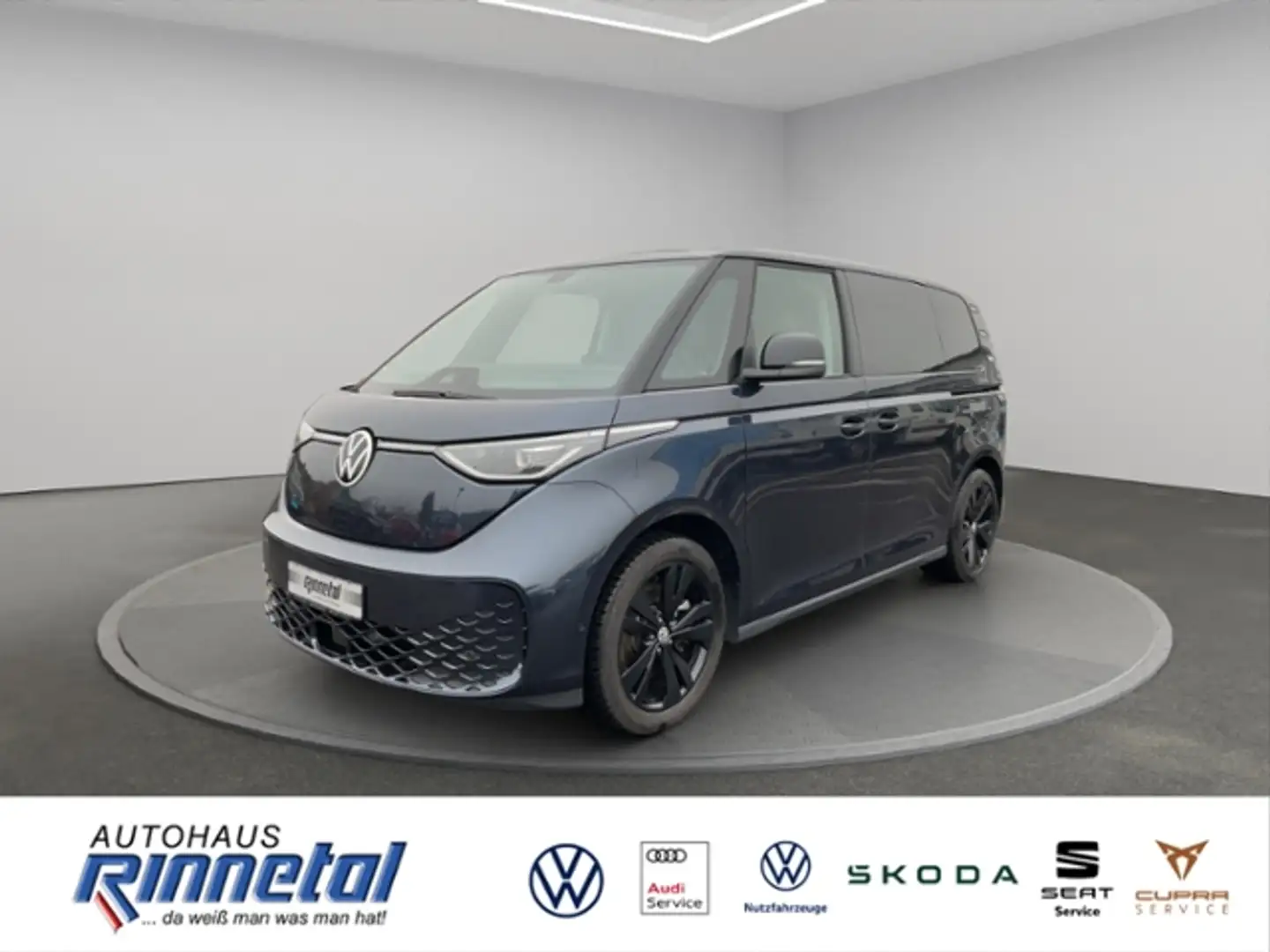 Volkswagen ID. Buzz Pro AHK+IQ LIGHT+NAVI+PARK+TRAVEL+LANE+SIDE+EMER Bleu - 1