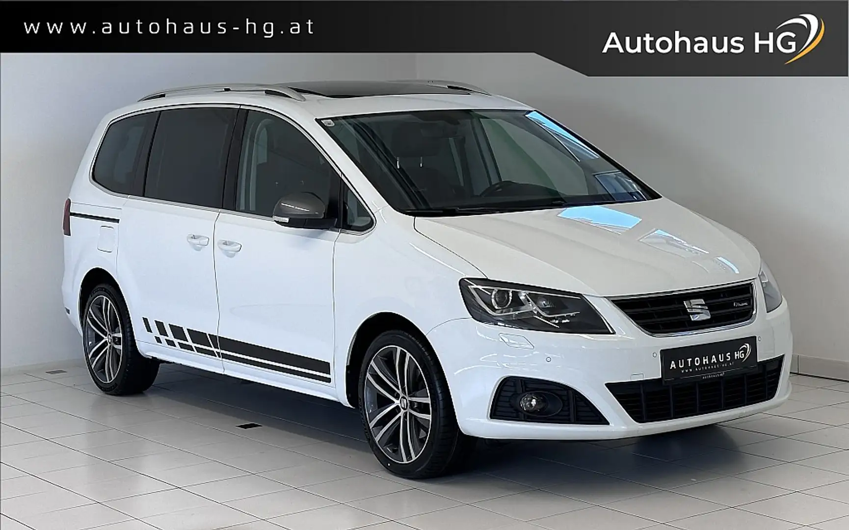 SEAT Alhambra FR 2,0 TDI CR*7-SITZER*AHK*PANO*R-KAMERA* Weiß - 1