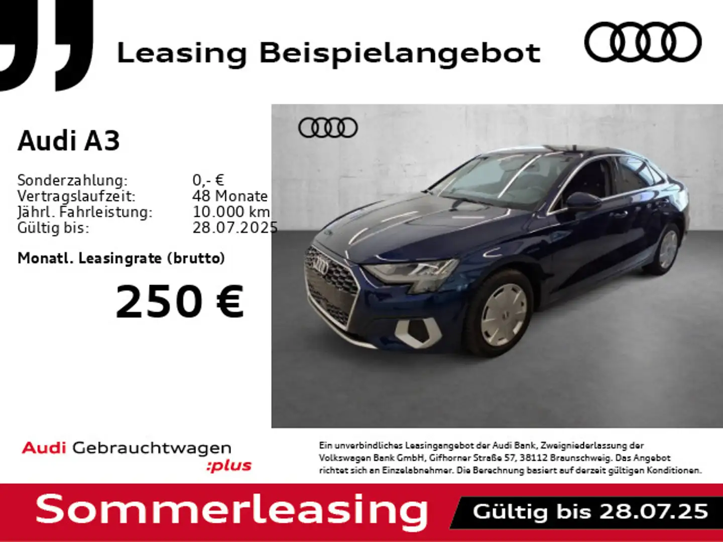 Audi A3 A3 Lim. 35 TFSI Adv. S tronic *GRA*PARKASSIST* Blau - 1