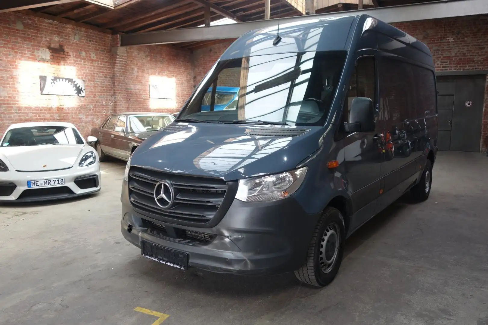 Mercedes-Benz Sprinter Kasten 314 L2 Klima Kamera Tüv Euro6 Grau - 1