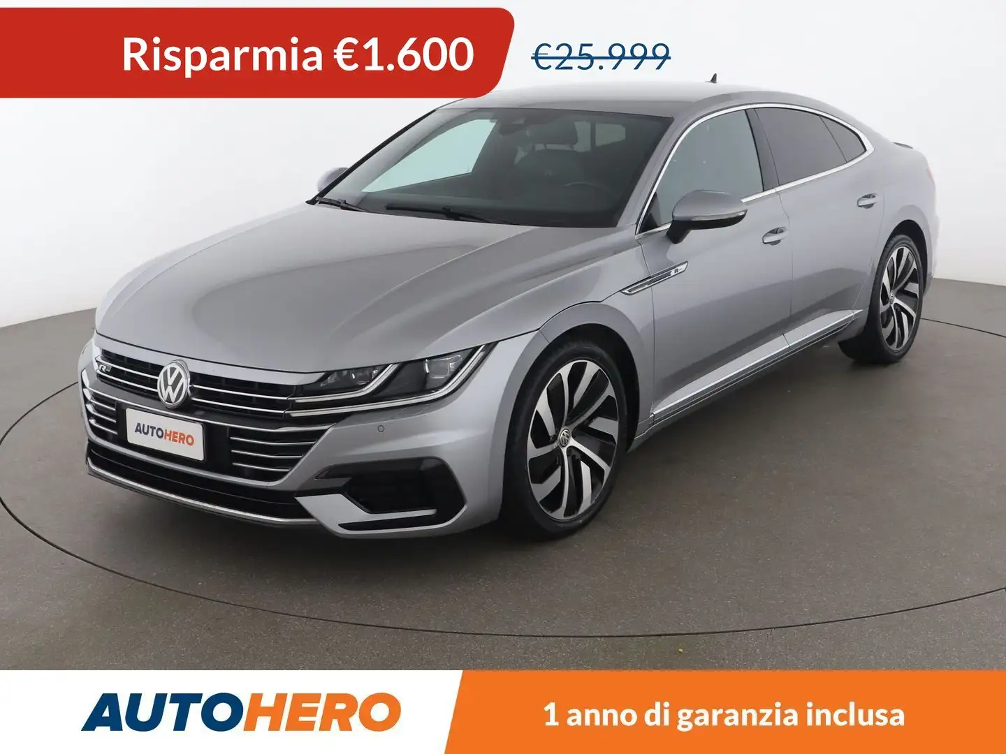 Volkswagen Arteon 2.0 TDI Sport 190 CV DSG Срібний - 1