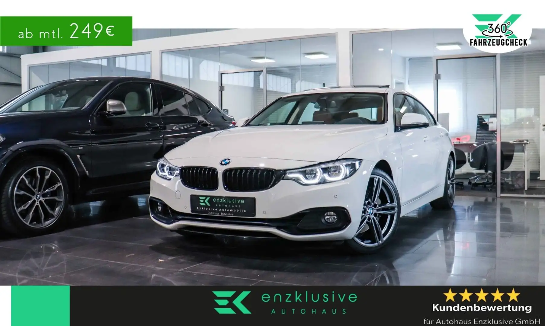 BMW 440 i GC Sport Aut*NAVIPROF*GLASDACH*HuD*AHK*SPUR Weiß - 1