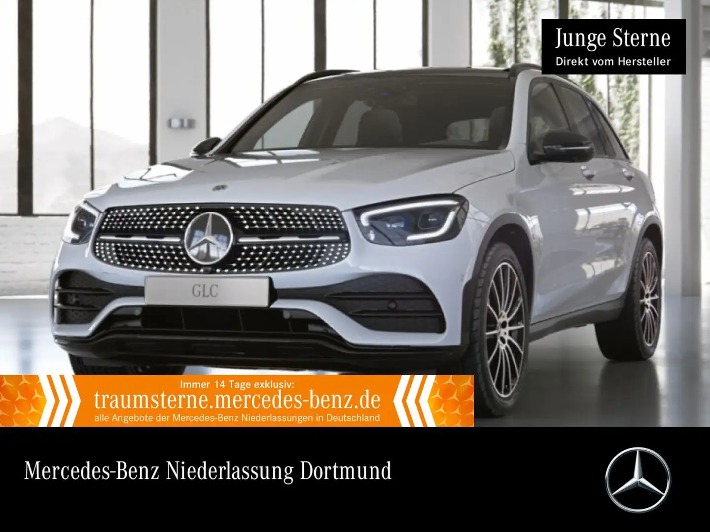 Mercedes-Benz GLC 300 d 4M AMG+NIGHT+PANO+360+AHK+MULTIBEAM+HUD Weiß - 1