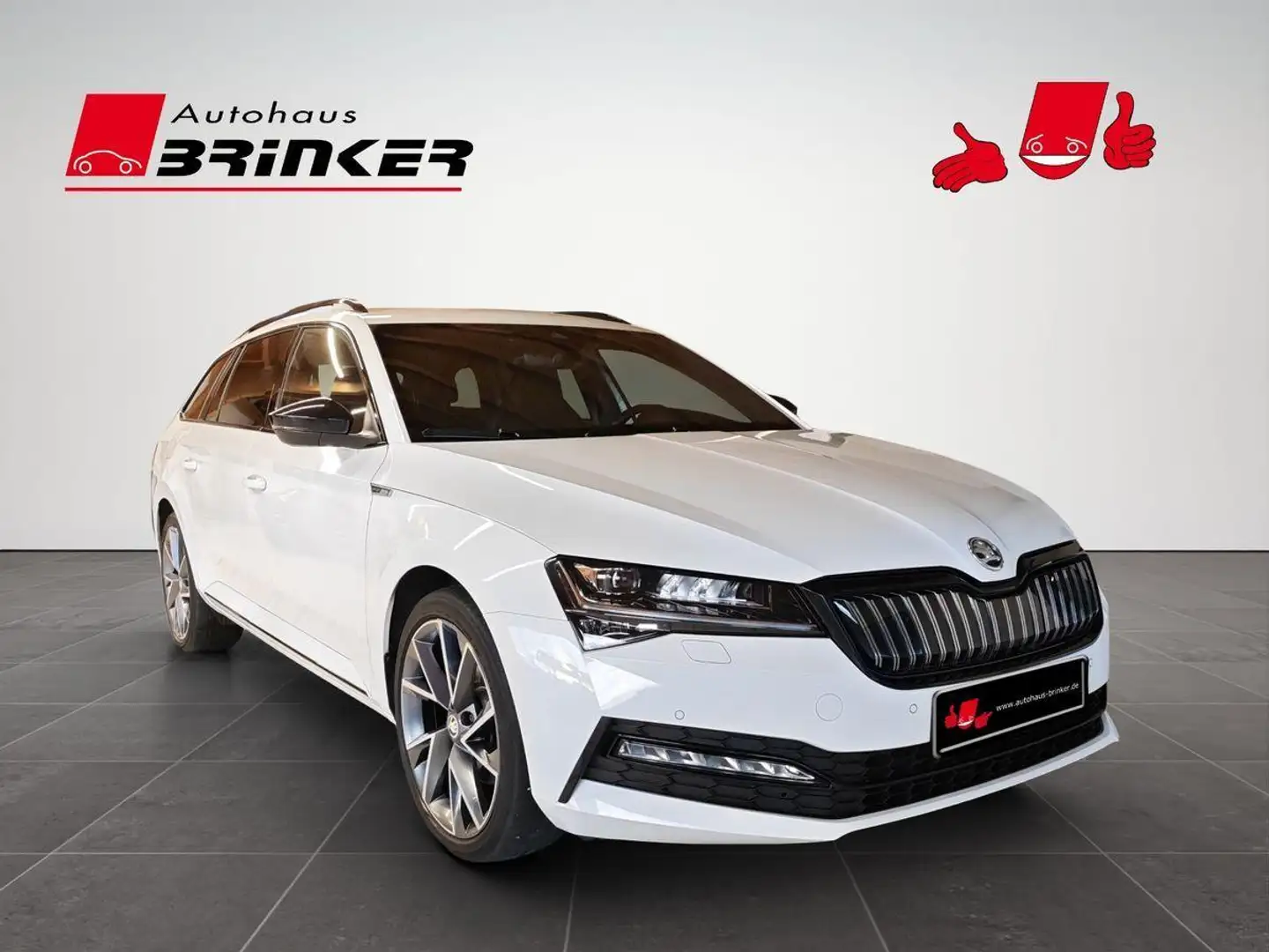 Skoda Superb Combi Sportline 1,4 TSI iV AHK Navi Klima Weiß - 1
