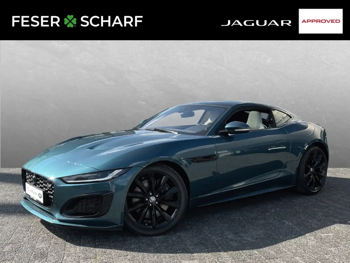 Jaguar F-Type R EU6d Coupe R75 AWD P575 Panorama Kühlb. Sitze Зелений - 1