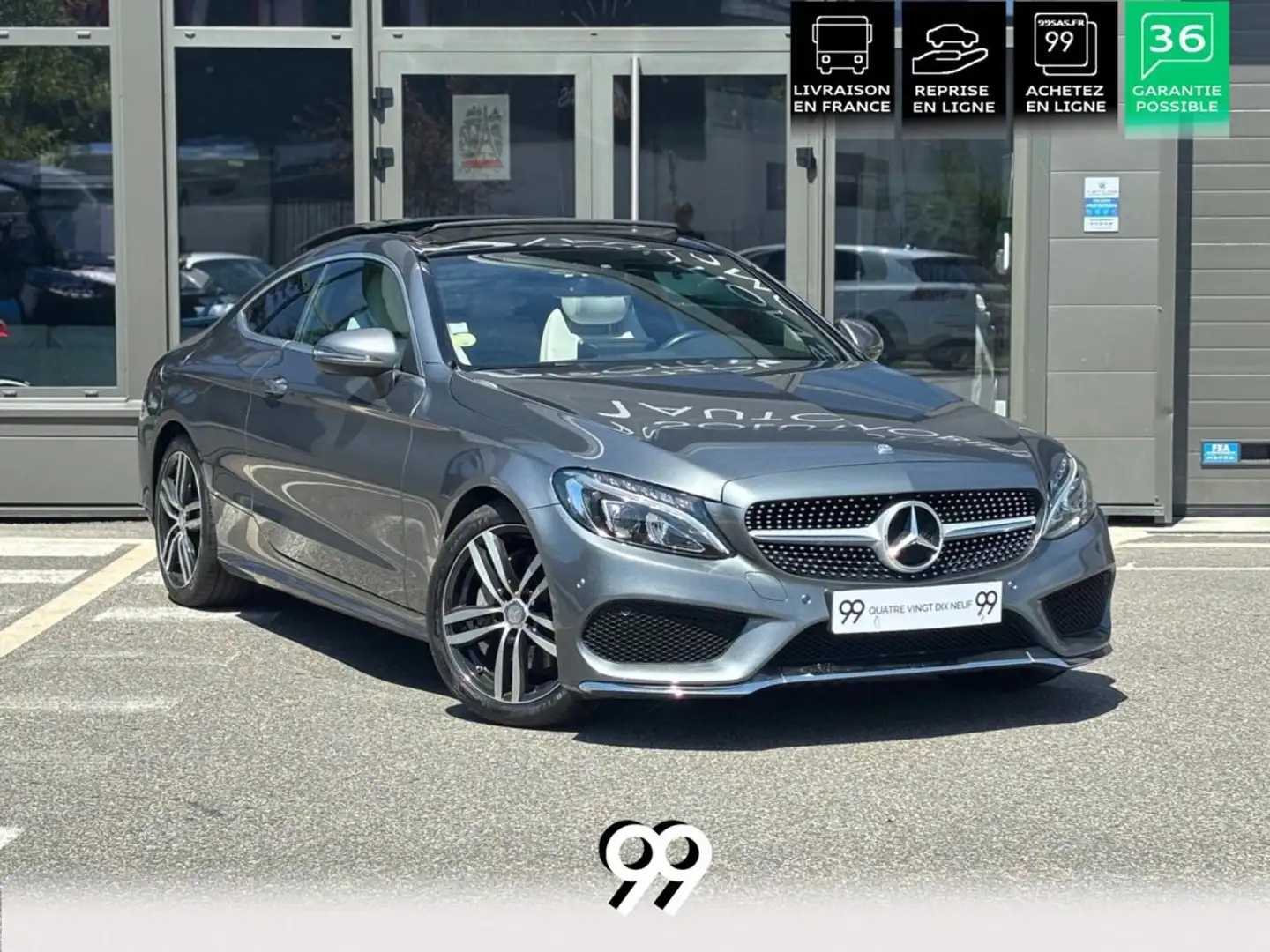 Mercedes-Benz C 220 Coupé 220 d - BVA 9G-Tronic Sportline - BVA Сірий - 1