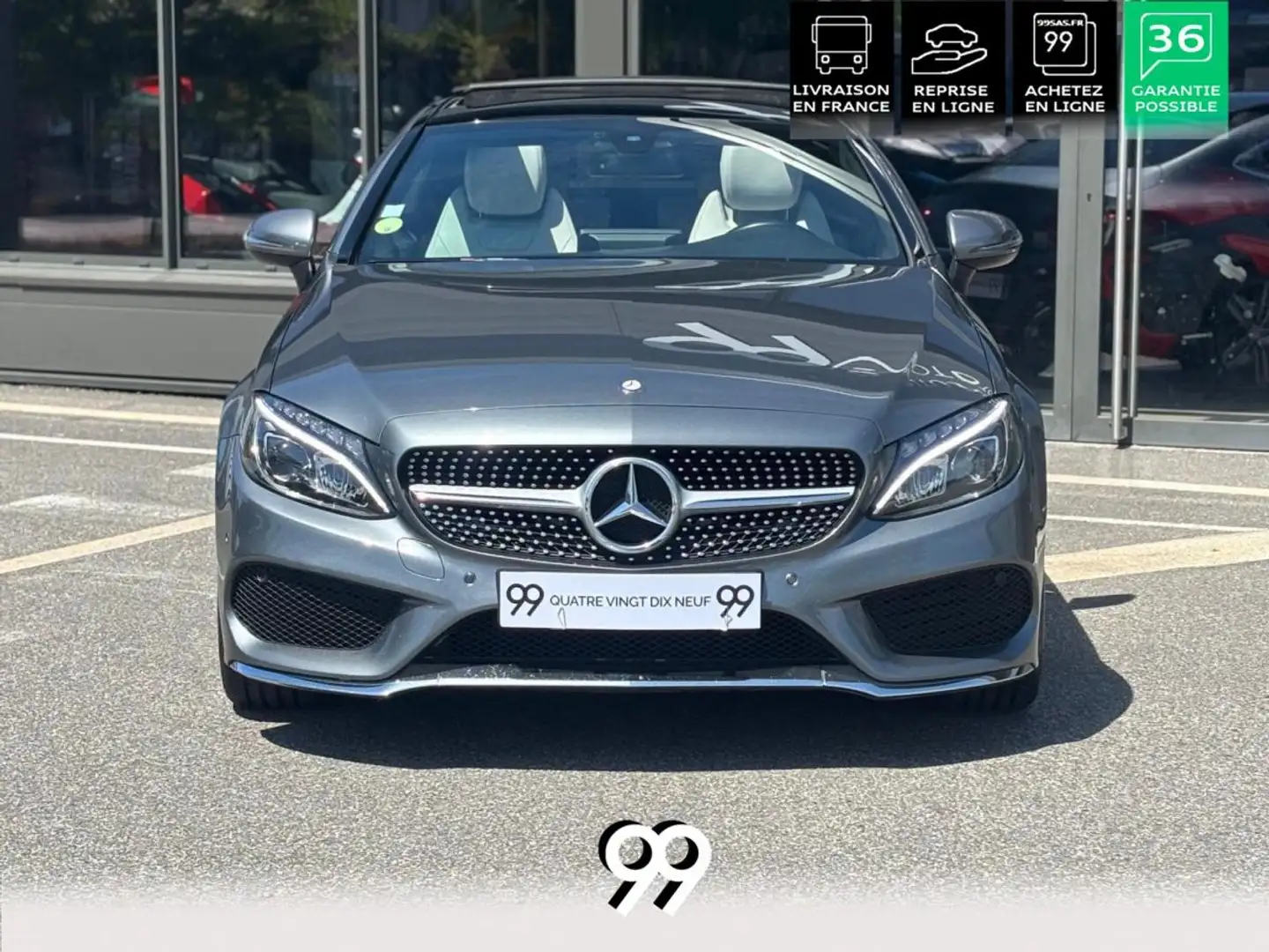 Mercedes-Benz C 220 Coupé 220 d - BVA 9G-Tronic Sportline - BVA Grigio - 2