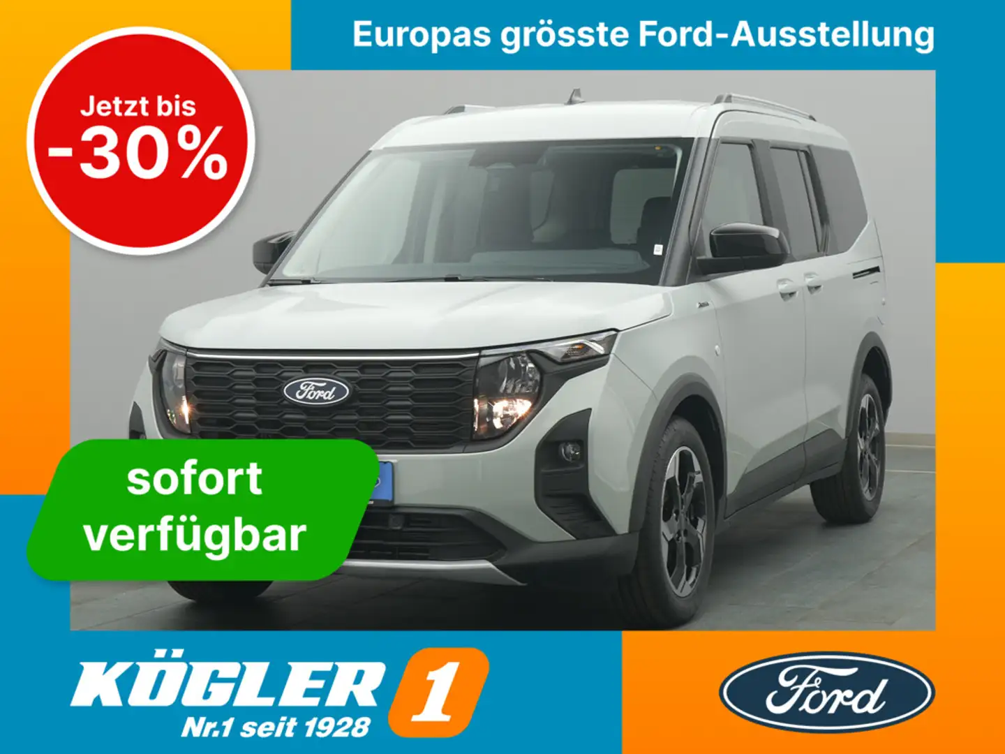 Ford Tourneo Courier Active 125PS Aut./Navi -11%* Grigio - 1