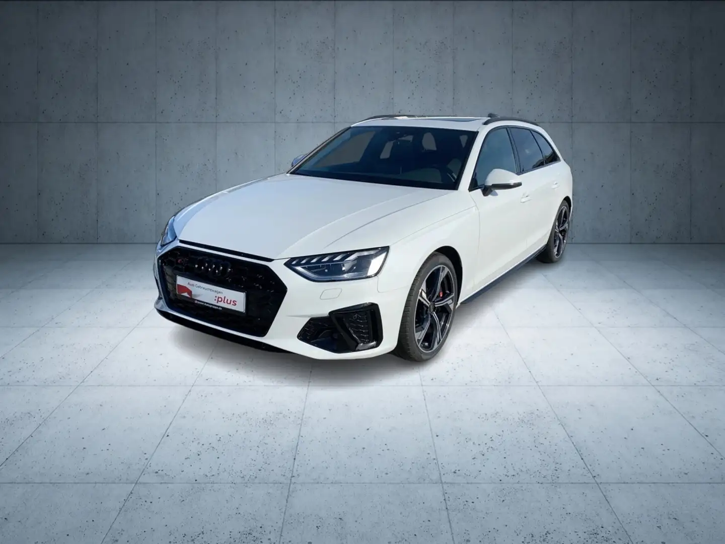 Audi S4 Avant Matrix Pano elSitz AHK Blanc - 2