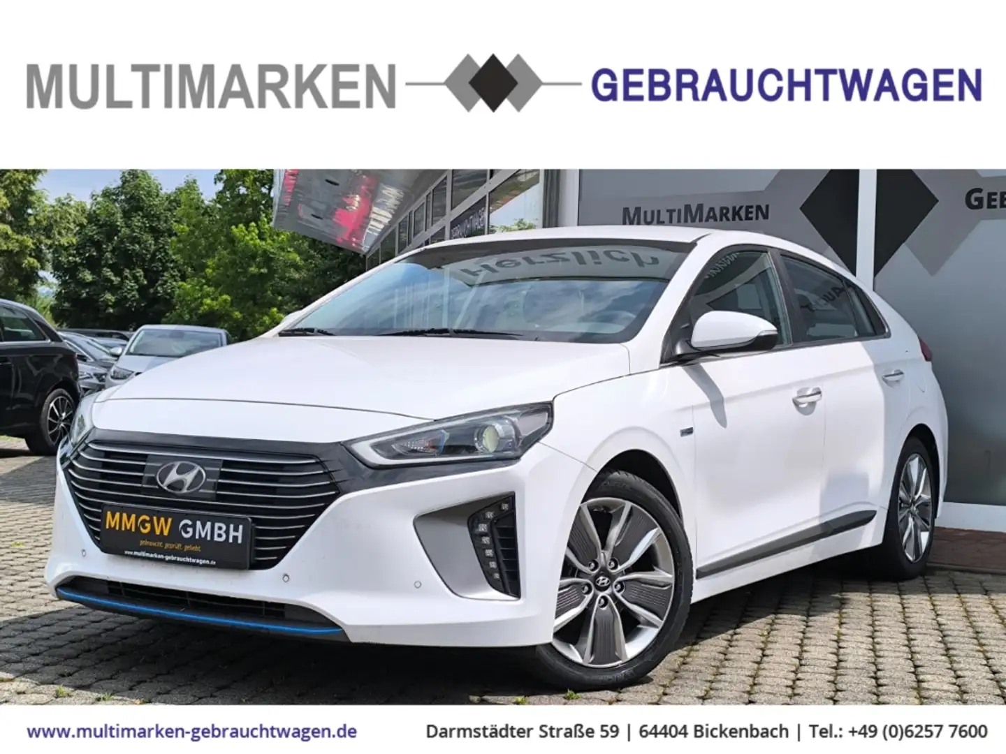 Hyundai IONIQ Premium Hybrid 1.6 GDI Navi/Klimasitze/Xenon/Klima Weiß - 1