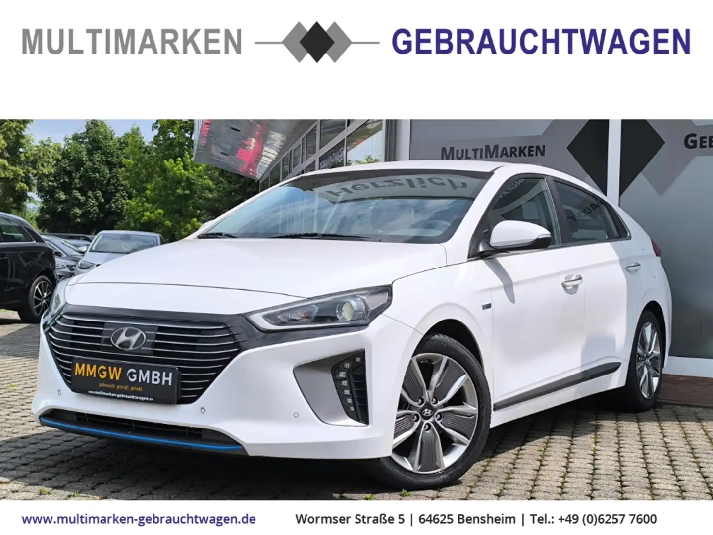 Hyundai IONIQ Premium Hybrid 1.6 GDI Navi/Klimasitze/Xenon/Klima Weiß - 1