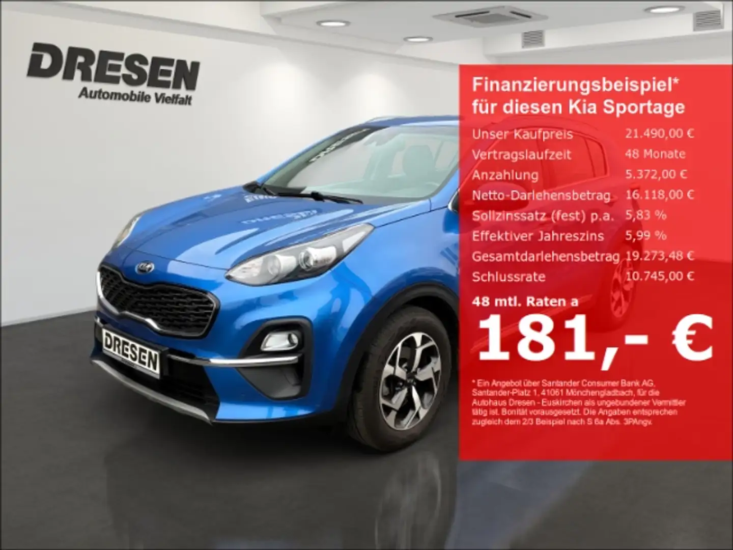 Kia Sportage 1.6 CRDI DCT 4WD Vision 100 kW 136 PS Blu/Azzurro - 1