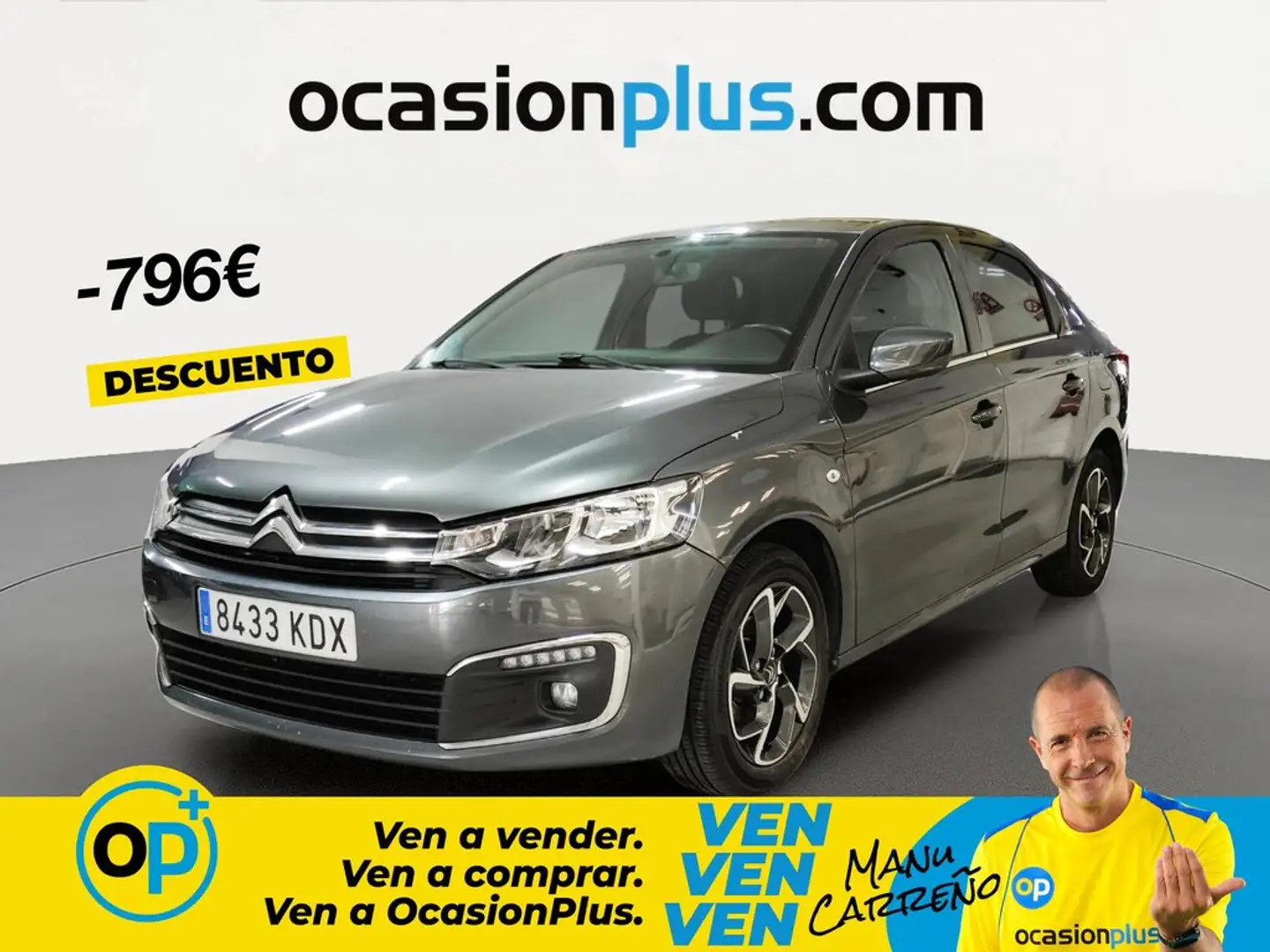 Citroen C-Elysée 1.6BlueHDi Shine 100 Gris - 1