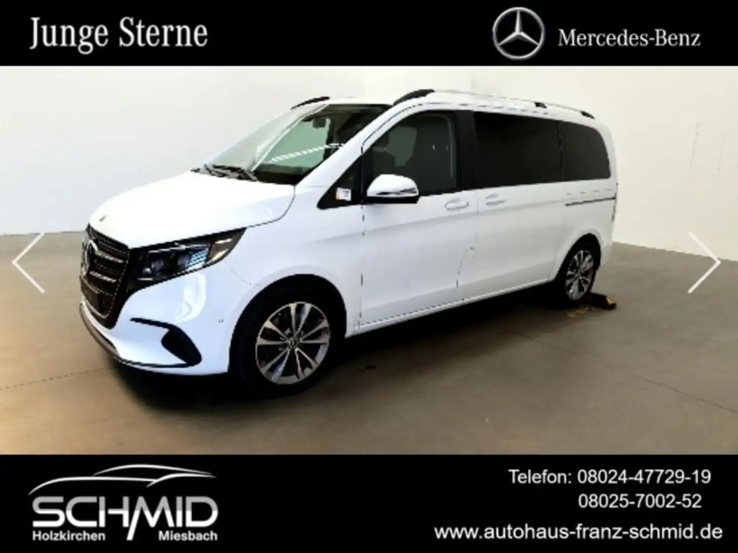 Mercedes-Benz V 250 d 4MATIC STYLE Kompakt AHK STHZG Widescree Blanc - 1