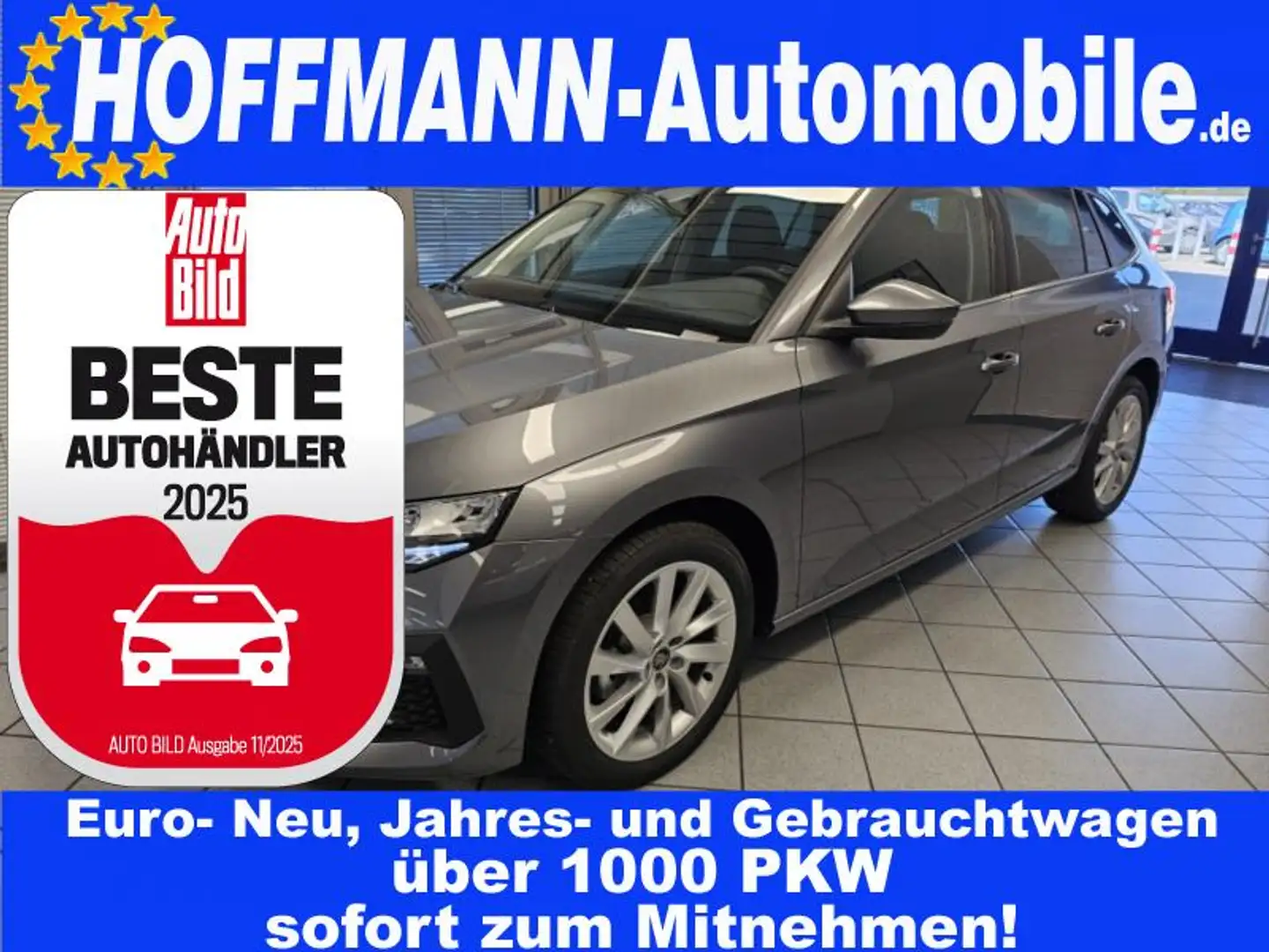 Skoda Scala Tour AHK,Climatr.,Kamera,Sitzhzg.,Metallic Šedá - 1