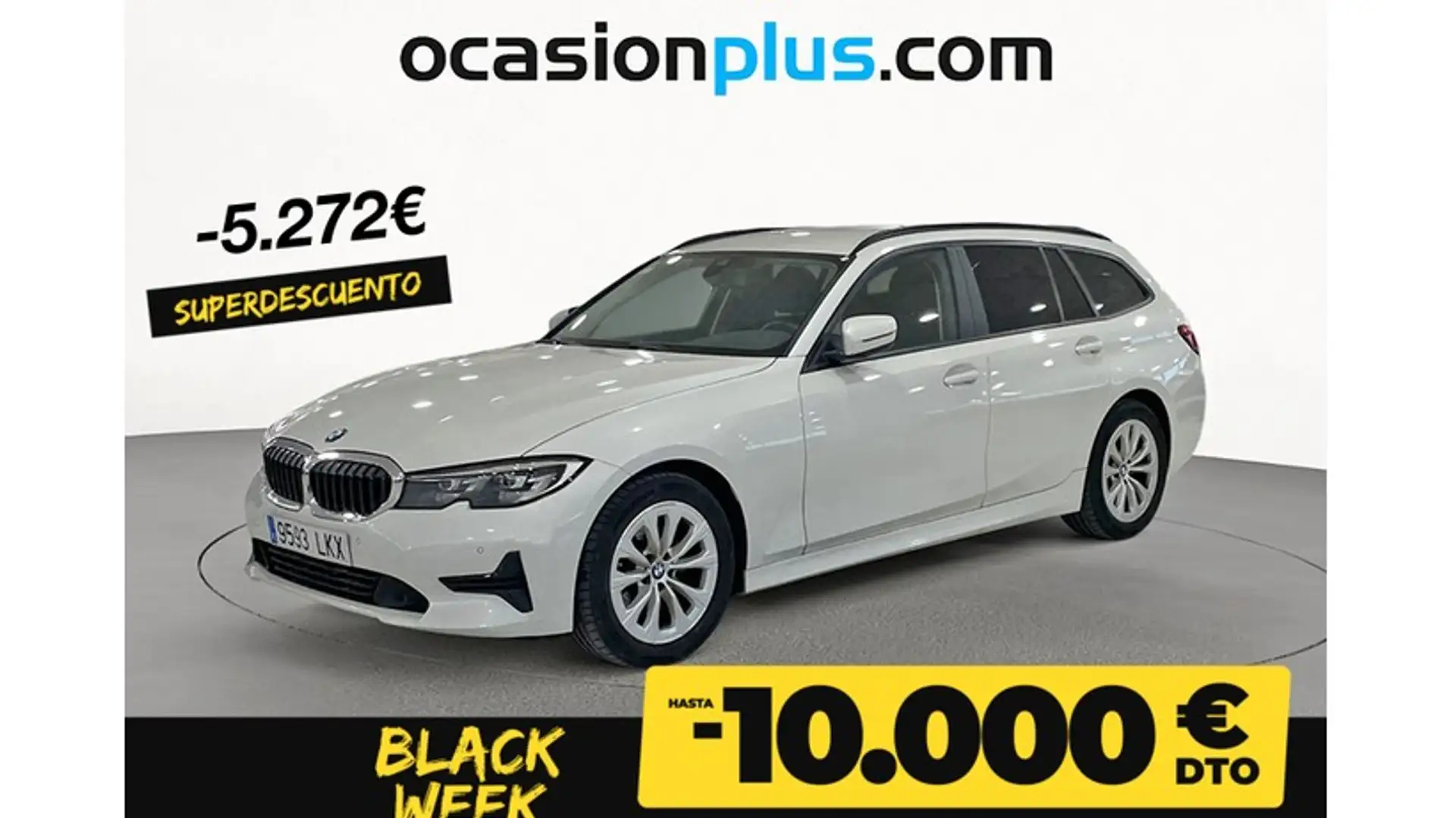 BMW 318 318dA Touring Weiß - 1