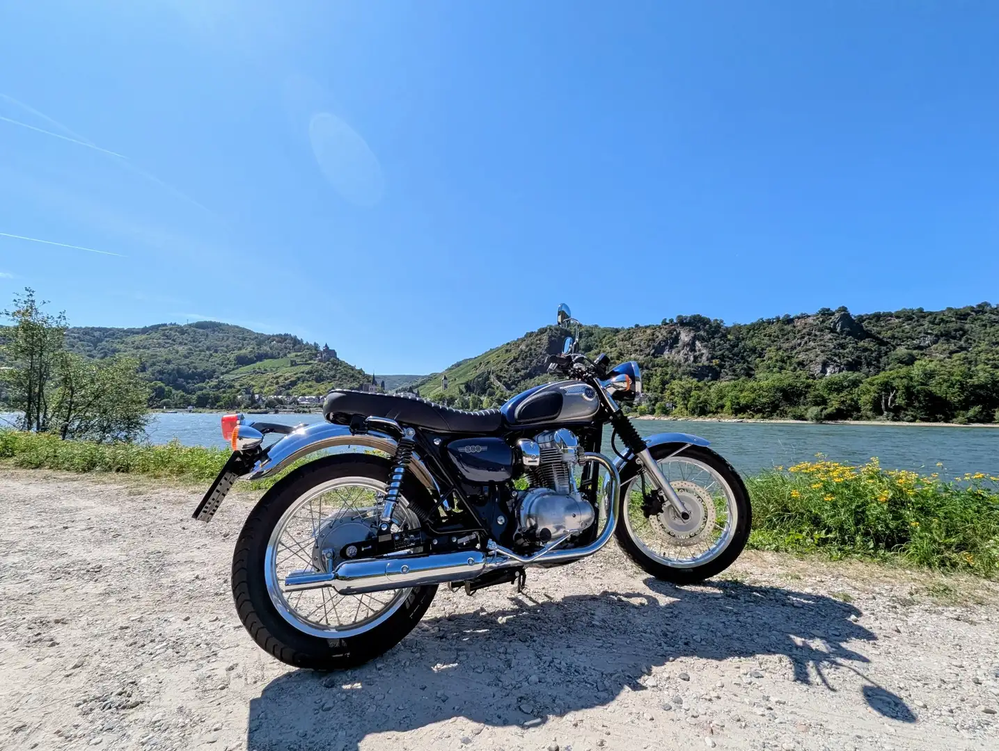 Kawasaki W 800 Bleu - 1
