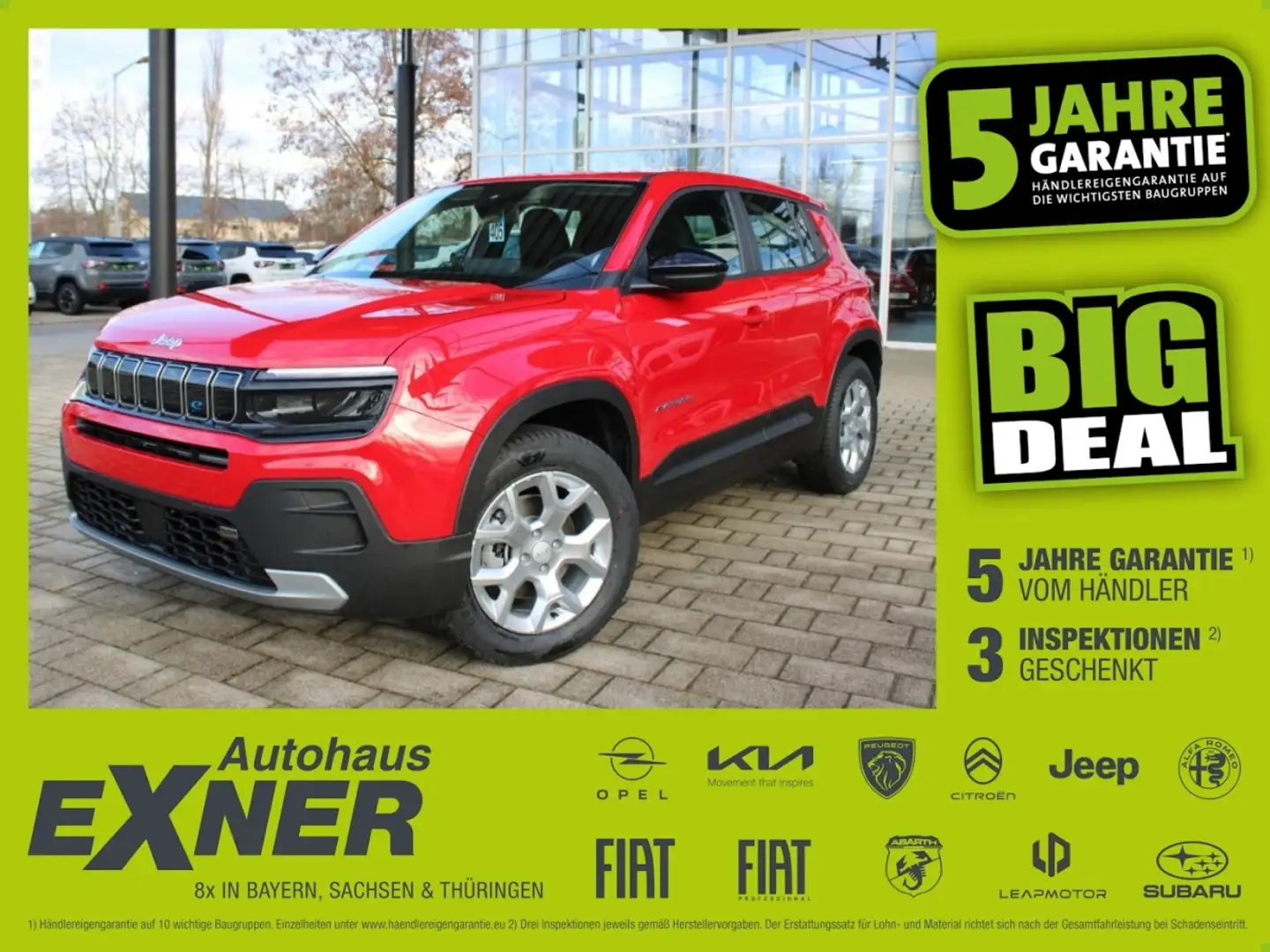 Jeep Avenger Elektro Altitude ACC, Sitzheizung Rot - 1