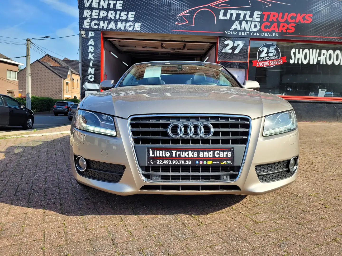 Audi A5 Cabriolet 2.0 TFSI/BOITE AUTO./GPS/CUIR/CAPTEURS Brun - 2