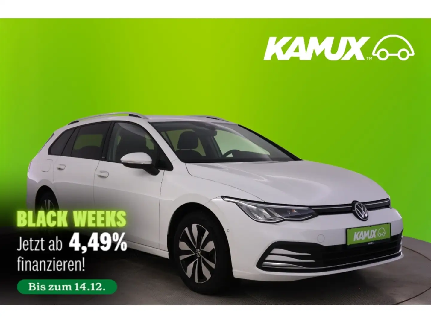 Volkswagen Golf Variant VIII 1.5eTSI DSG Move+LED+NAVI+PDC Wit - 1