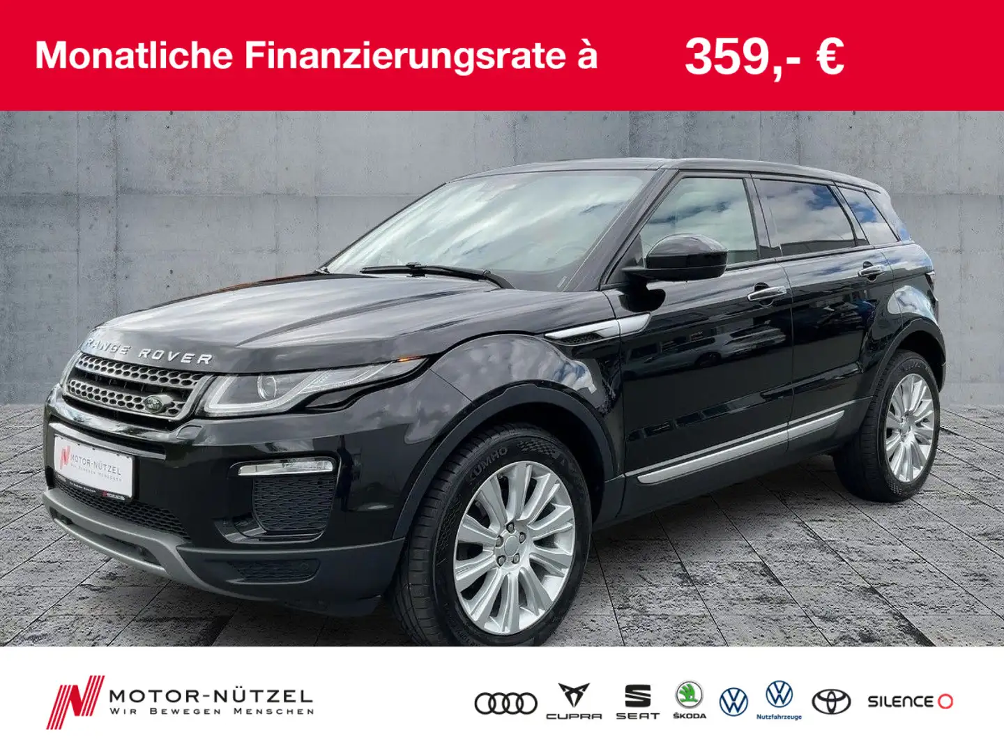 Land Rover Range Rover Evoque 2.0 Si4 BI-XEN+PANO+NAV+2xSHZ Schwarz - 1