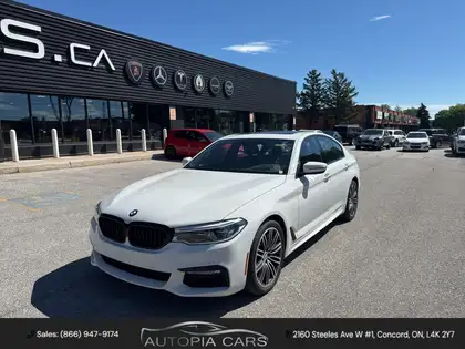 White 2018 BMW 5 Series Sedan All-Wheel Drive Automatic